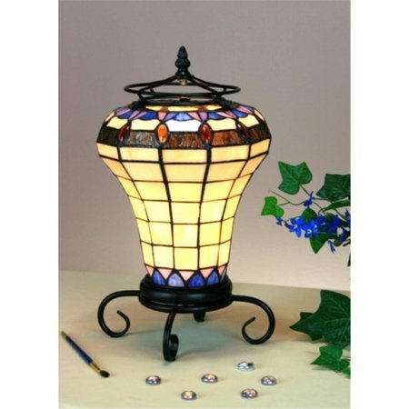 LIGHTING BUSINESS Serenity Lantern Stylish Accent Lamp- Gloss Black LI1663820